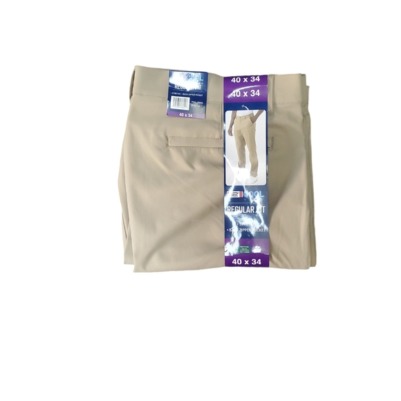 Men’s 32 Degrees Cool Regular Fit Stretch Performan Pant Tan Size 40x34 NWT - Picture 2 of 12